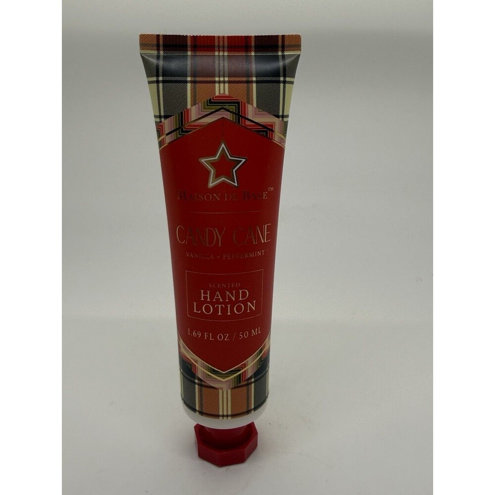 Maison De Base Hand Lotion CANDY CANE VANILLA PEPPERMINT 1.69 FLOZ / 50 ML NEW